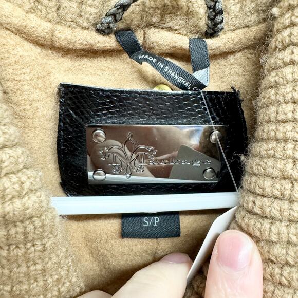 Mackage Jacket Women Size Small Camel Brown Spread Collar Button Down Wool Coat - Picture 2 of 12